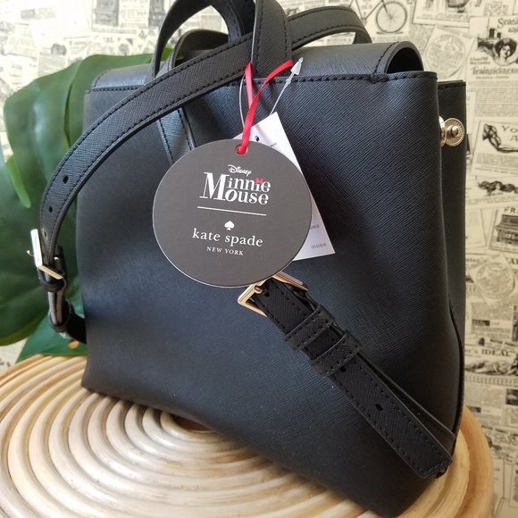 Neema Black Red Kate Spade Disney Minnie Mouse Bag - Picture 7 of 11
